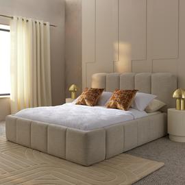 Habitat Malone Superking End Lift Ottoman Bed - Cream