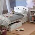 Argos Home Mia Single Bed Frame with 2 Drawers - White
