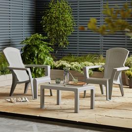 Argos Home Baltimore 2 Seater Plastic Garden Bistro Set