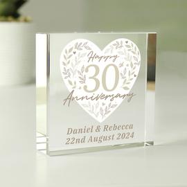 Personalised Message 30TH Anniversary Block