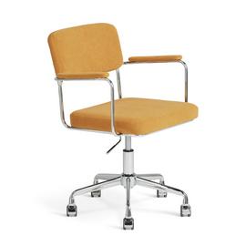 Habitat Ezra Fabric Office Chair - Yellow