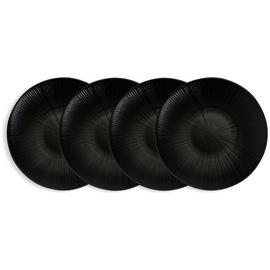 Habitat Black Textured Picnic Side Plate – set of 4