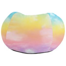 rucomfy Kids Medium Tie Dye Bean Bag - Multicoloured