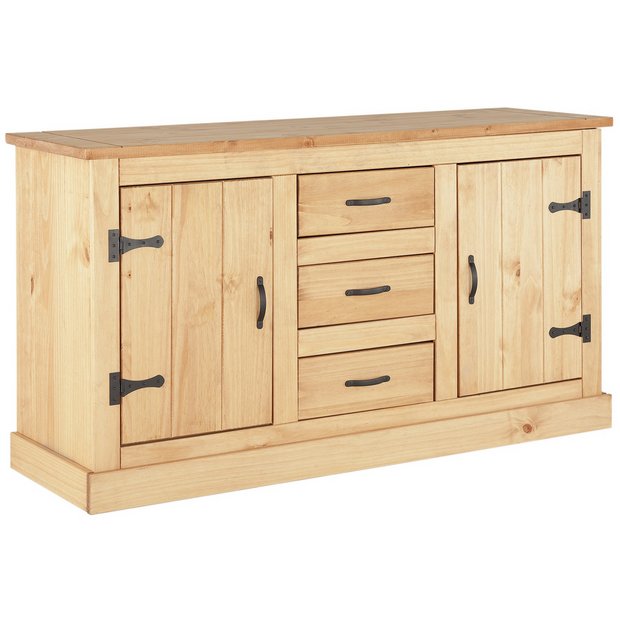 Buy HOME San Diego 2 Door 3 Drawer Sideboard Solid Pine at Argos.co.uk Your Online Shop for