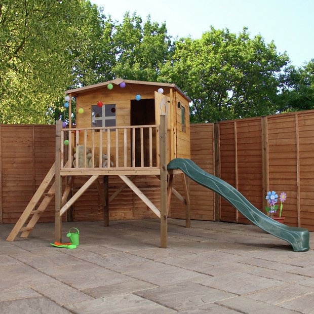 Buy Mercia Rose Tower Playhouse and Slide Playhouses Argos