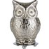 Argos Home Silva Glass Owl Table Lamp - Silver