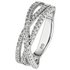 Revere Sterling Silver CZ Crossover Eternity Ring