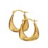 Revere 9ct Yellow Gold Swirl Handbag Creole Hoop Earrings