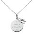 Moon & Back From the Heart Sister Pendant 18 Inch Necklace