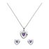 Revere Silver Cubic Zirconia Pendant & Earring Set