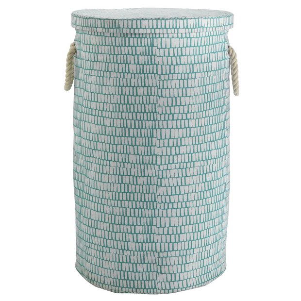 Buy Habitat Firth Printed Canvas Laundry Bag Blue at Argos.co.uk