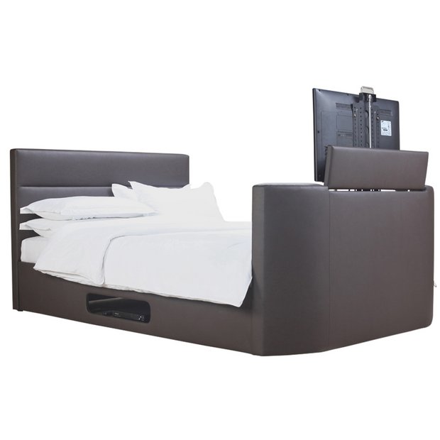 Buy Hygena Gemini Double TV Bed Frame Chocolate at Argos.co.uk Your