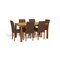 Argos Home Ashdon Solid Wood Table & 6 Chocolate Chairs