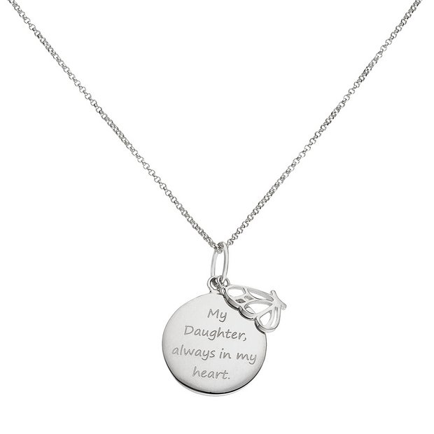 Buy From the Heart Sterling Silver Daughter Pendant at Argos.co.uk