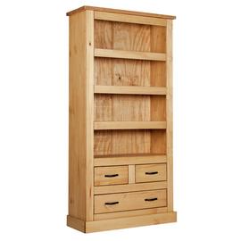 Argos Home San Diego 3 Shelf 3 Drawer Solid Pine Bookcase