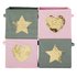 Argos Home Set of 4 Canvas BoxesStars and Hearts