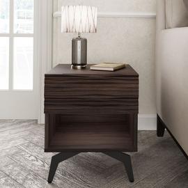GFW Bantham 1 Drawer Side Table - Walnut
