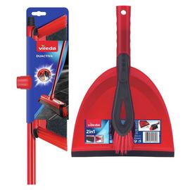 Vileda DuActiva Broom and Dustpan & Brush Set