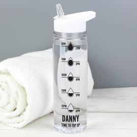 Personalised Message Hydration Tracker Water Bottle - 750ml