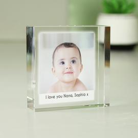 Personalised Message Photo Upload Crystal Token