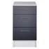 Argos Home Athina 500mm Fitted Kitchen 3 Drawer UnitBlack