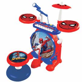 Lexibook Spiderman Electronic Drums Set with Seat