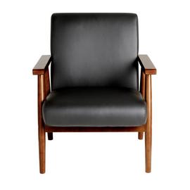 Argos Home Watson Faux Leather Chair - Black