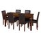 Argos Home Ashdon Solid Wood Table & 6 Mid Back Chairs- Choc