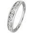 Revere 9ct White Gold Cubic Zirconia Eternity Ring