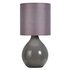 ColourMatch Round Ceramic Table Lamp - Flint Grey