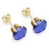 9ct Gold Tanzanite Coloured CZ Stud Earrings7mm