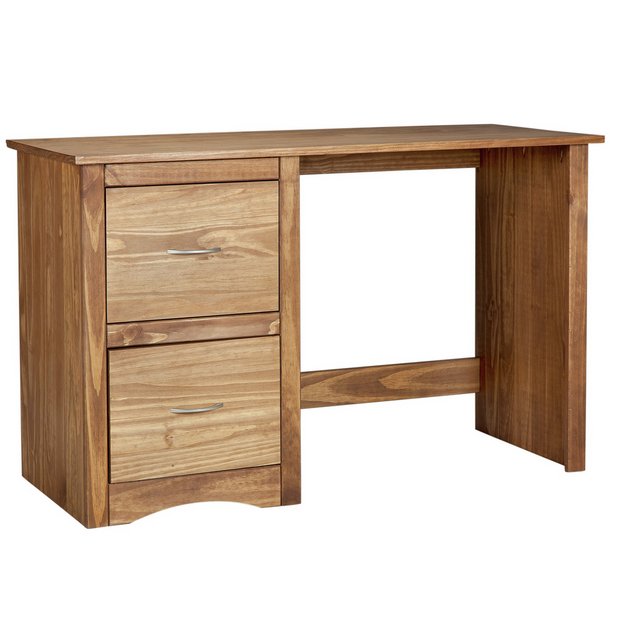 Buy Chester Desk Dark Pine Desks and workstations Argos