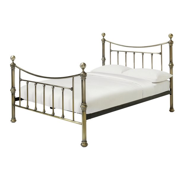 Buy Heart of House Mason Kingsize Bed Frame Antique Brass at Argos.co