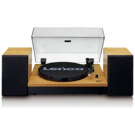 Lenco LS-300WD Belt-Drive Turntable with Bluetooth - Oak