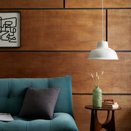 Habitat Benson Steel Pendant Light - Cream