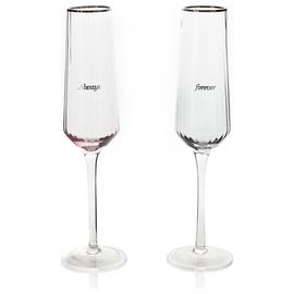 Amore by Juliana Set of 2 Always And Forever Flute Glasses