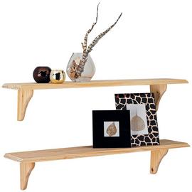 Argos Home 89cm Set of 2 Wooden Shelves - Pine