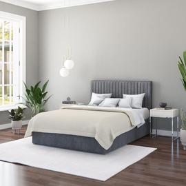 Aspire Grant Velvet Ottoman Bed