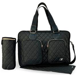 My Babiie Billie Faiers Black Quilted Change Bag