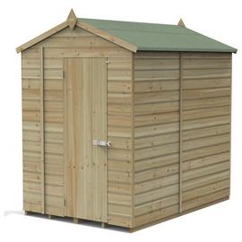 Forest Beckwood Shiplap Windowless Apex Shed - 5 x 7ft