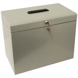 Cathedral A4 Metal File Box - Grey