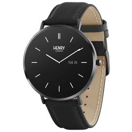Henry London HD Ultra Slim Amoled Black Strap Smart Watch