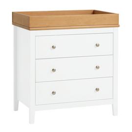 Cuggl Canterbury Nursery 3 Drawer Chest - White