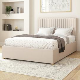 Aspire Grant Velvet Adjustable Bed Frame with Mattress
