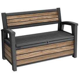 Keter Signature Storage Bench, Oak