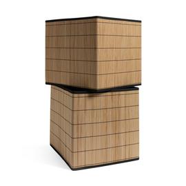 Habitat Set of 2 Bamboo Squares Plus Boxes - Natural