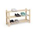 Argos Home 3 Shelf Shoe Storage Rack - Solid Unfinished Pine