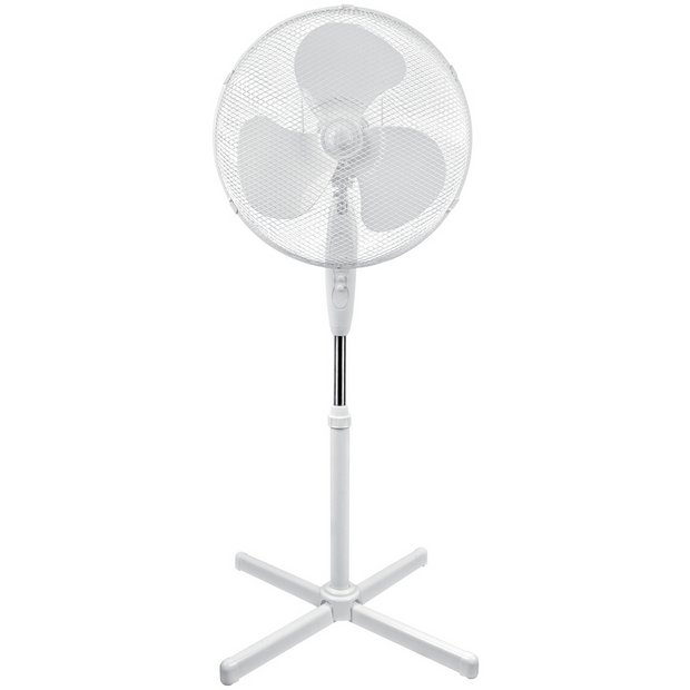 Buy Simple Value White Oscillating Pedestal Fan 16 Inch at Argos.co