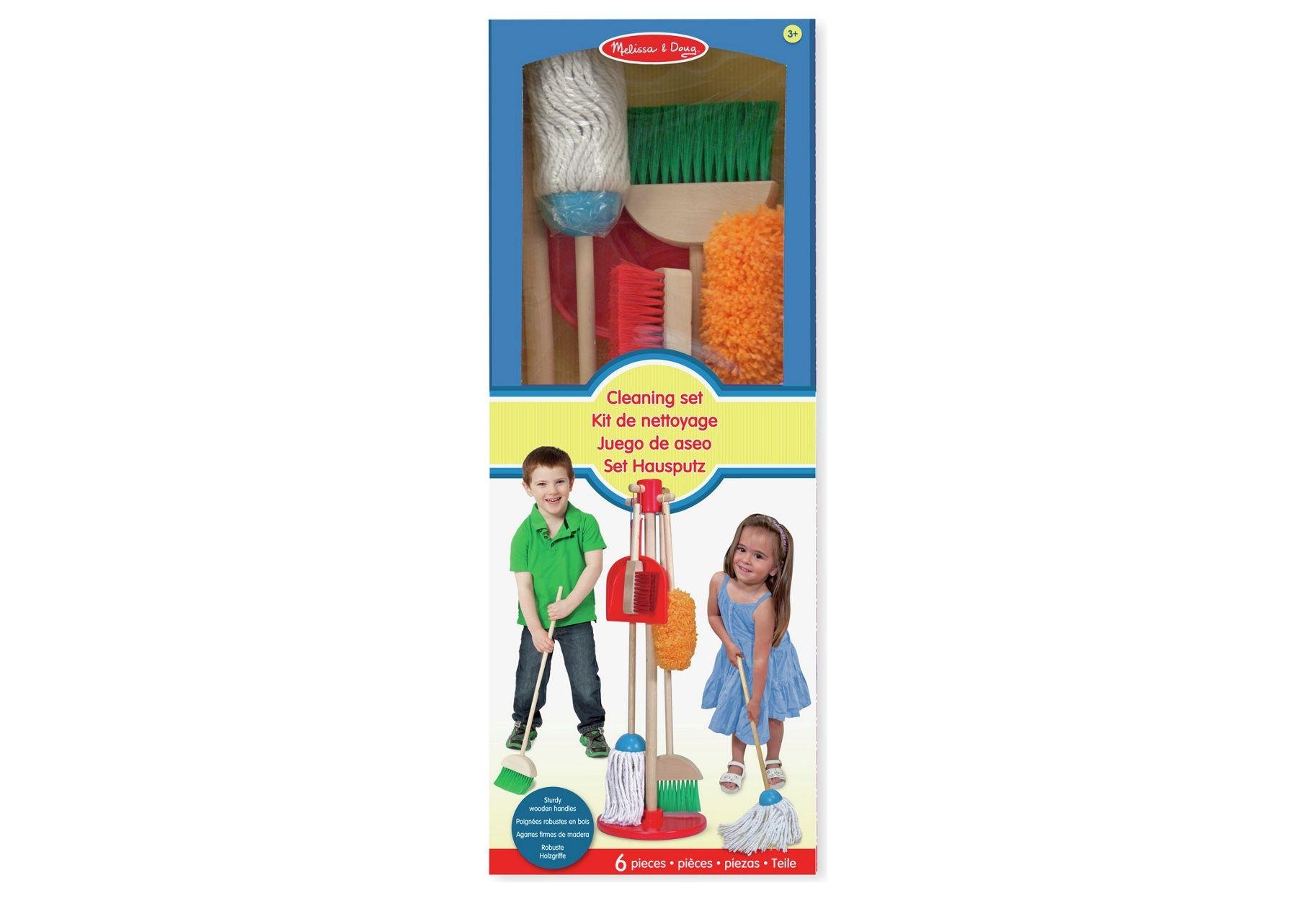 melissa and doug wooden cleaning set