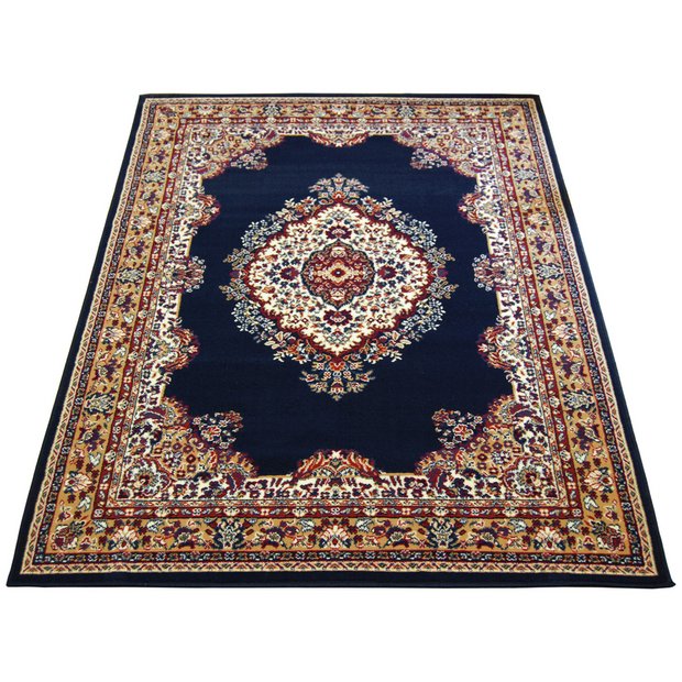 Buy Maestro Traditional Rug 240x340cm Navy at Argos.co.uk Your